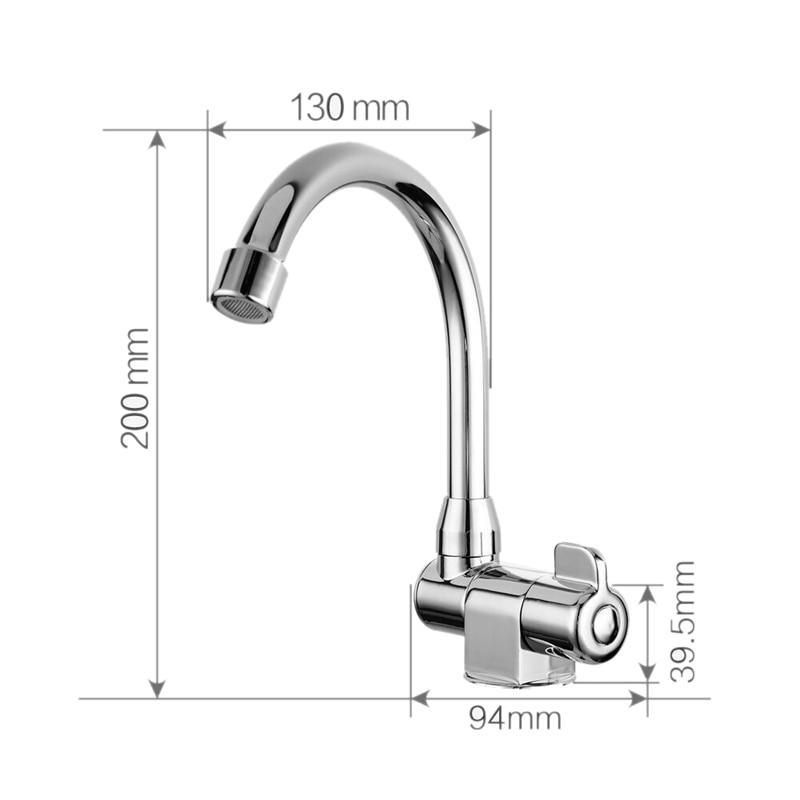 Caravan Boot 360 Graden Rotatie Koperen Wastafel Kraan Vouwen Koud Water Kraan Tap Keuken Badkamer voor RV Marine Boot Dek hatc