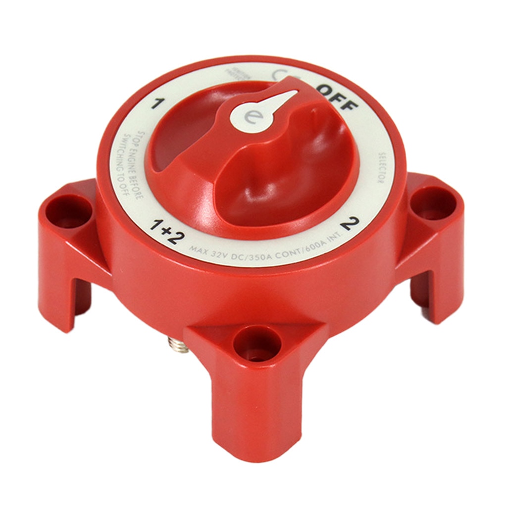Neue Stil Vier Getriebe Dual Batterie Schalter Selector Sicherheit Geschlossen Off Trennen Rot