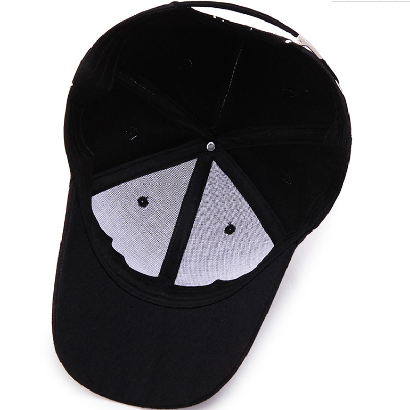 Trendy Adult Baseball Cap Korean Art Print Men and Women Sun Visor Baseball Cap Hat Sunscreen Adjustable Cap Black White