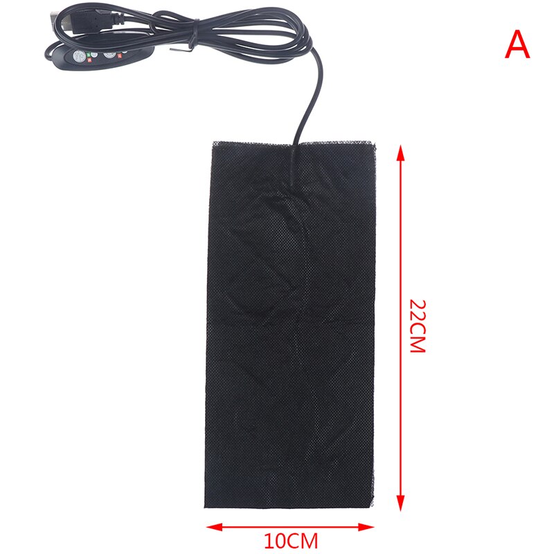 Usb Warme Pasta Pads Snel Verwarming Carbon Fiber Verwarming Pad Veilig Draagbare Verwarming Warmer Pad Voor Doek Vest Jas schoenen Sokken: A