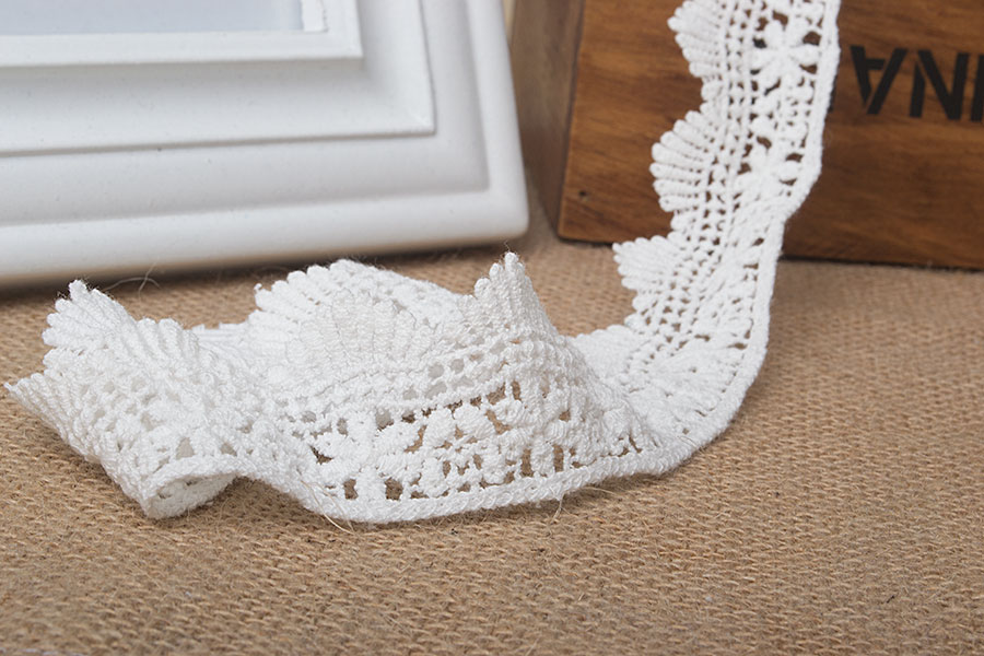 cotton 2cm edge soluble embroidery lace DIY craft materials M0203