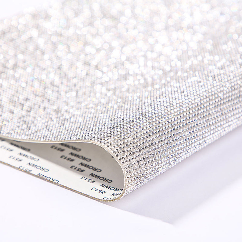 Zelfklevende Strass Sticker Tape Vel Trim Glitter Crystal Ribbon Gem Stickers voor DIY Auto Telefoon Schoenen Kleding Decor: Antiek Messing