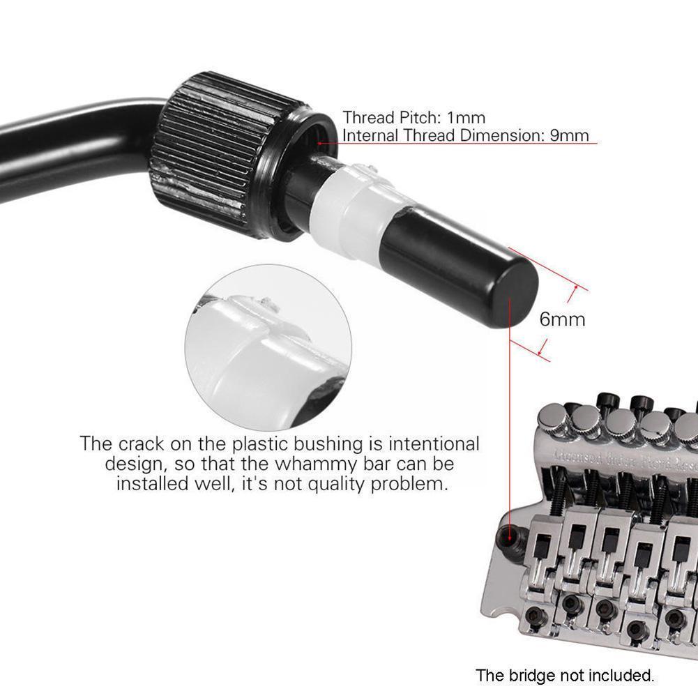 Guitar Tremolo Bridge Tremolo Arm Whammy Bar En Arm Socket Jack Voor Elektrische Gitaar Accessoires Onderdelen M6f3