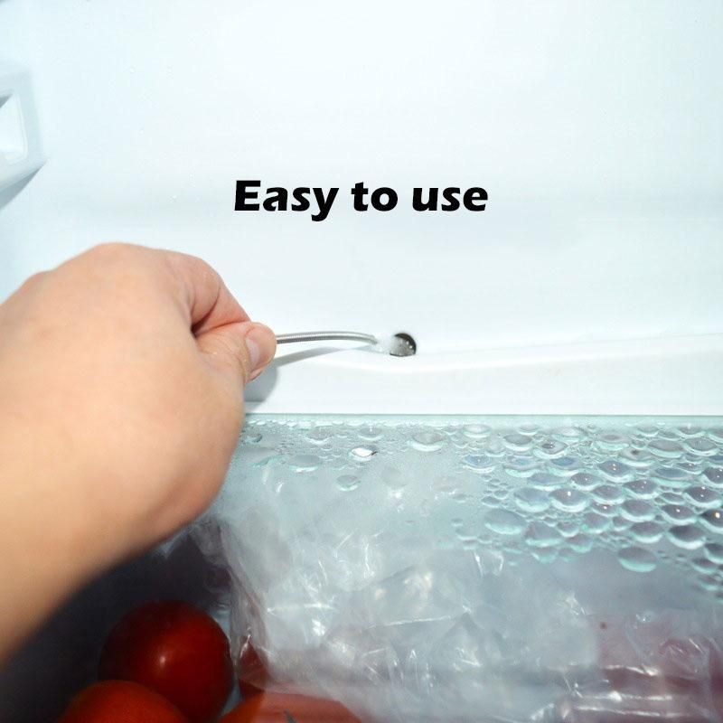 Long Flexible Refrigerator Scrub Brush Flexible Soft Dredge Drainage Hole Water Dredge Tool Fridge Drain Hole Cocina Cleaner Too