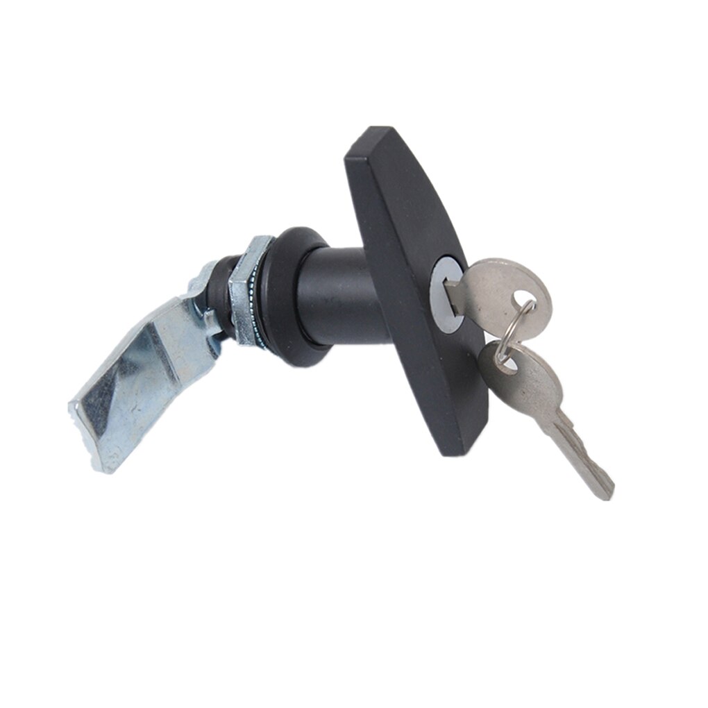 2 Set Turn T-Handvat Slot Met Sleutels Vervanging Voor Trailer Caravan Toolbox Verdeelkast Truck Rv