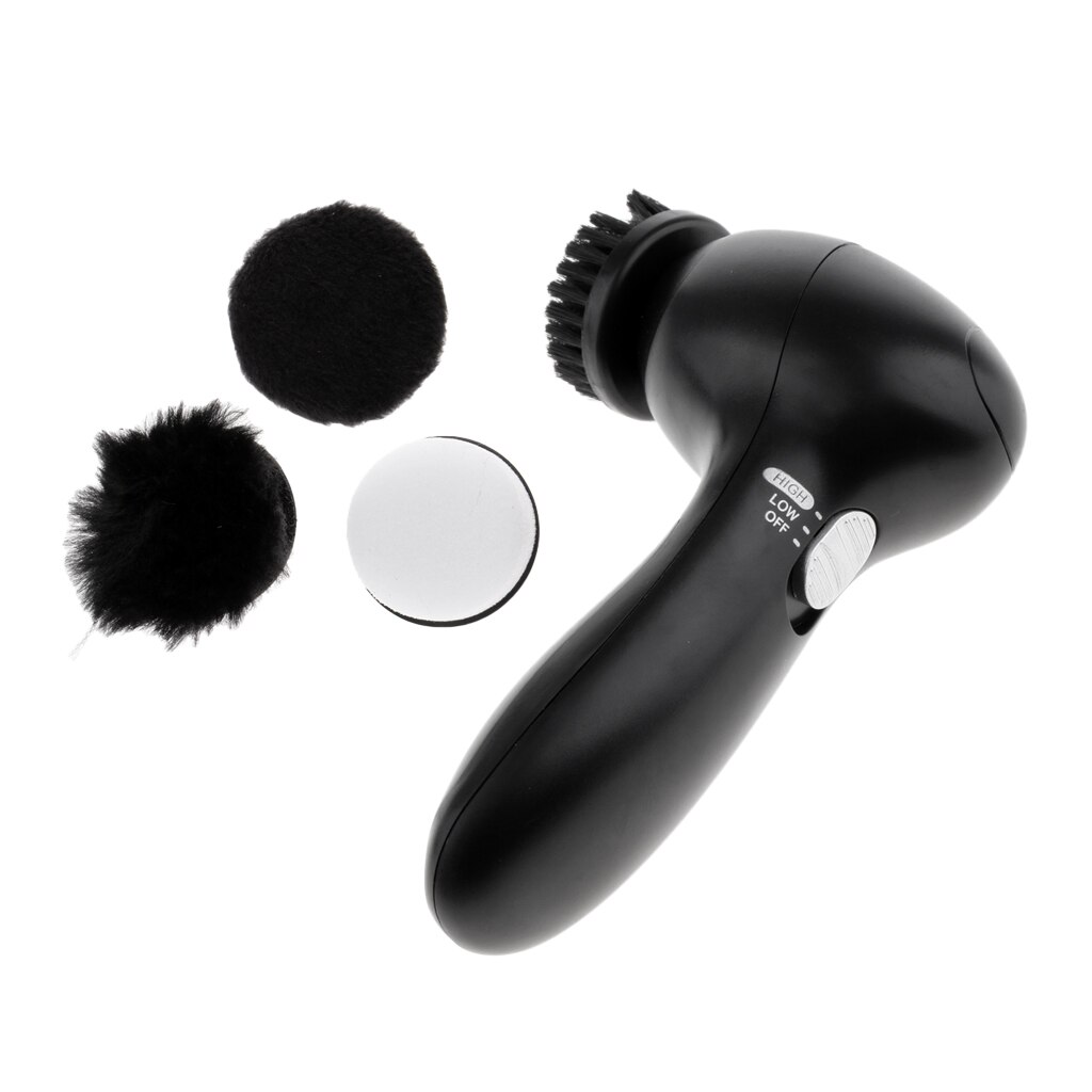 Portable Handheld Automatic Electric Shoe Brush Shine Polisher With A Storage Box