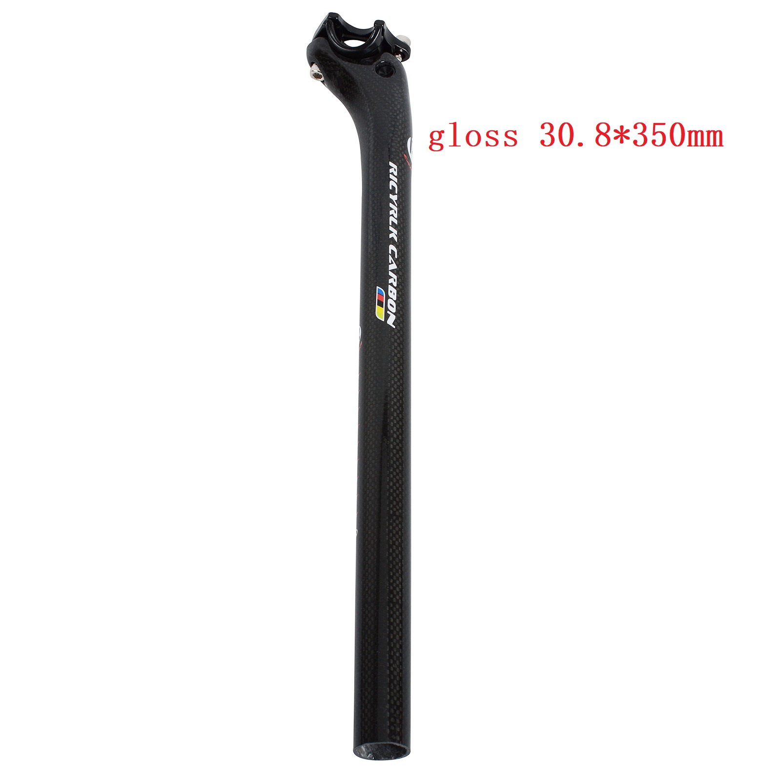 Carbon Fiber Fiets Zadelpen Mtb Zadelpen Racefiets Zadelpen Fiets Onderdelen: glossy30.8x350mm