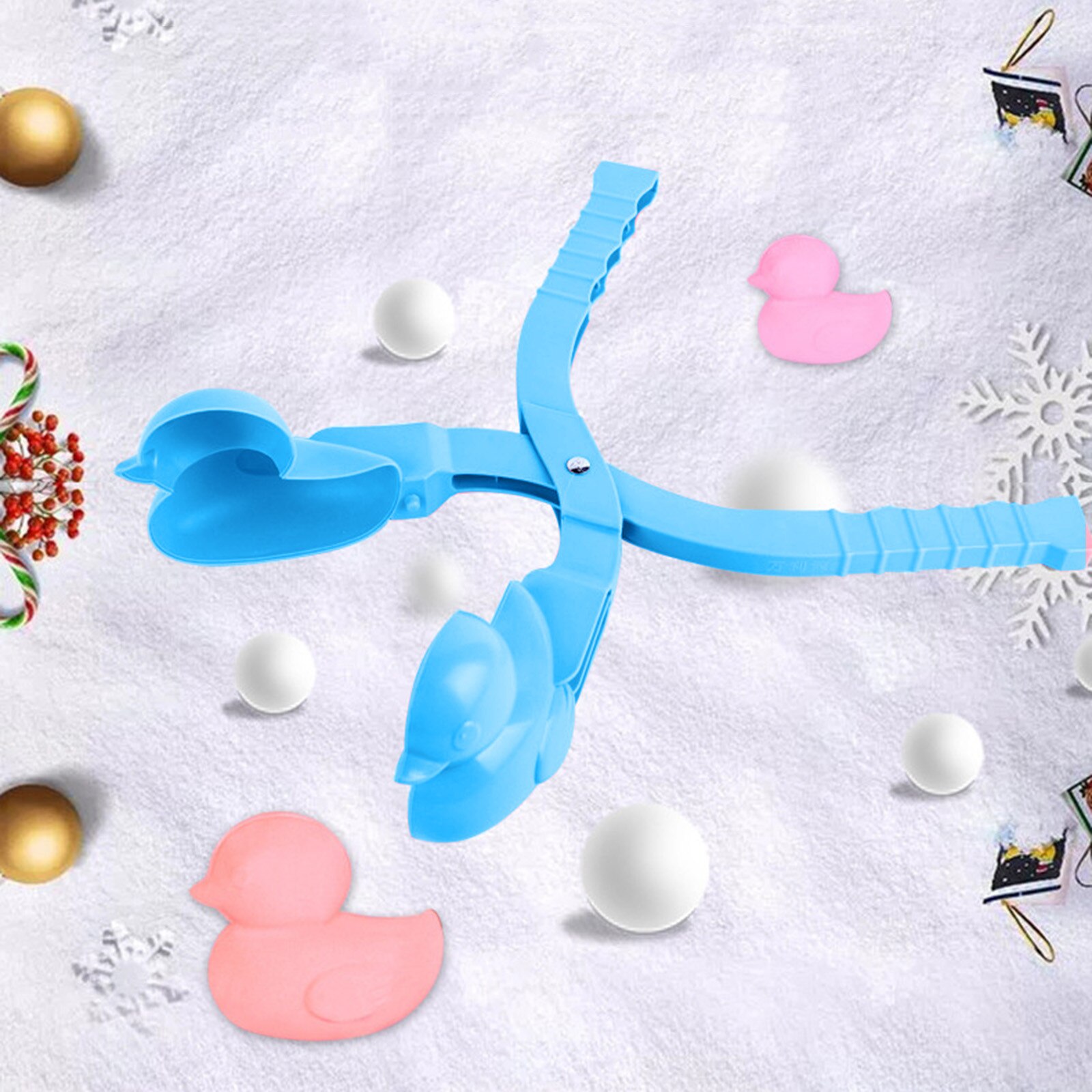 4 stücke Kreative draussen Spaß & Sport Karikatur SchöNe Ente Geformt Schneeball Hersteller Clip freundlicher draussen Winter Schnee Sand bilden werkzeug