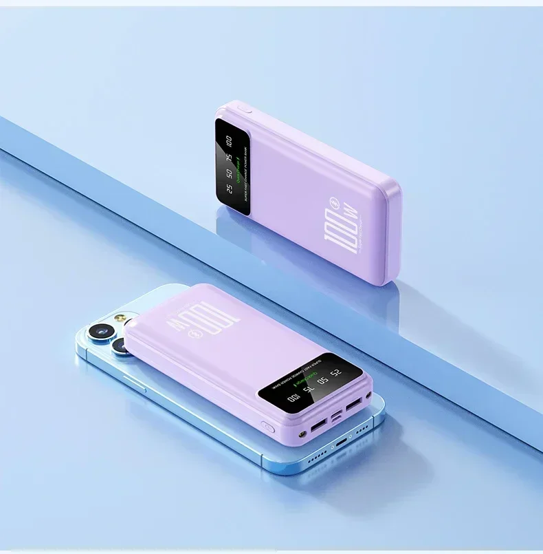 50000mAh haute capacité 100W charge rapide batterie externe chargeur Portable batterie Powerbank pour iPhone: Or / 10000mAh