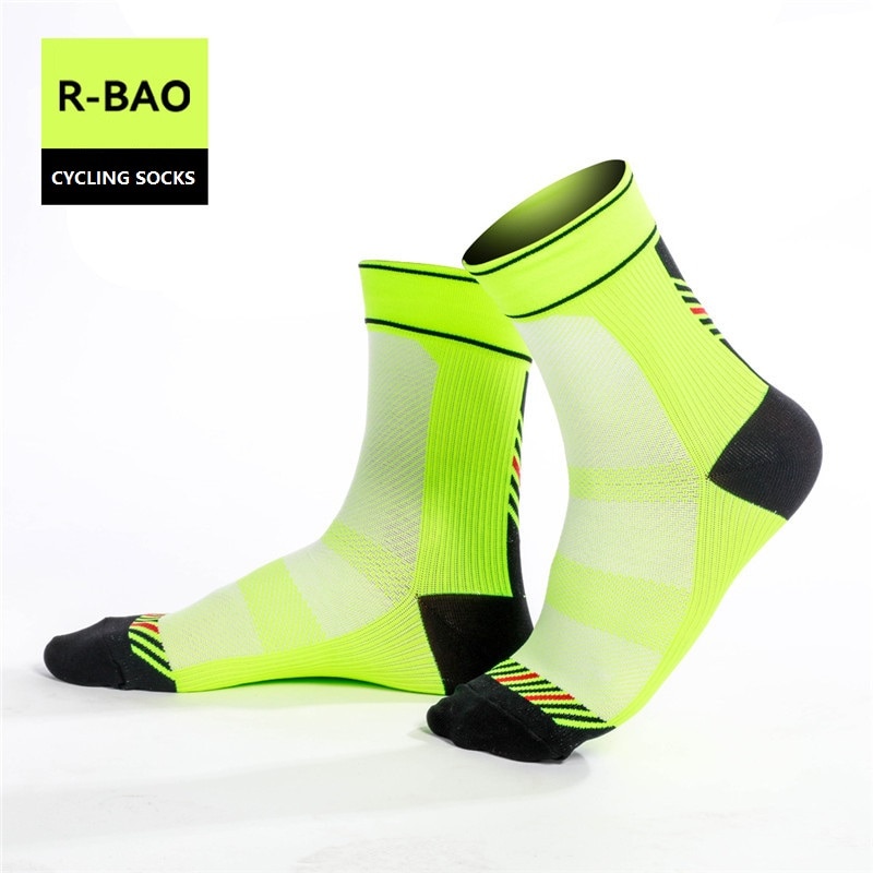 RB7801 R-Bao Mannen/Vrouwen Fietsen Sokken Hoogwaardige diverse kleuren Sport Sokken Sneldrogende Fiets Sokken