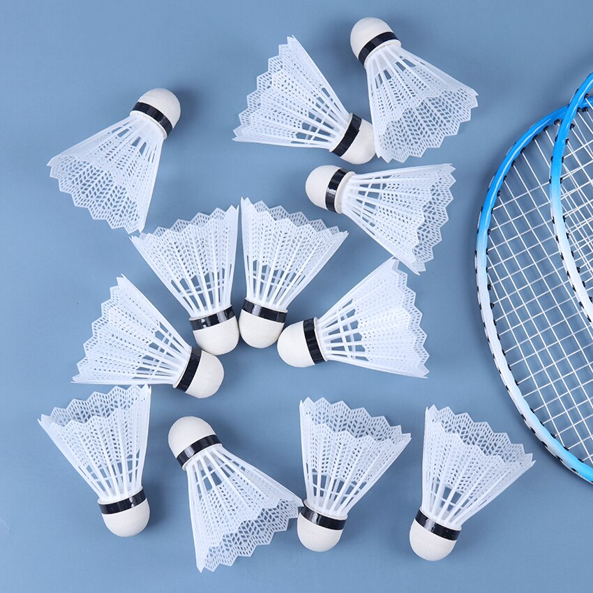 12 stk farverige badmintonbolde bærbare badmintonrejseprodukter sport træning fjerbolde udendørs forsyninger