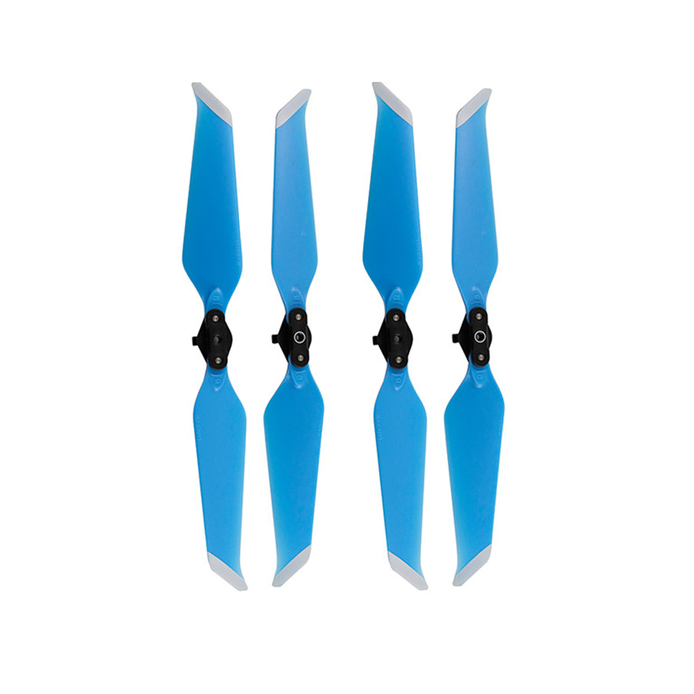 Propeller for DJI Mavic 2 Pro Zoom 8743 Low-Noise Props Quick-Release Blade 8743 Noise Reduction Fan Drone Parts Screw Accessory: 4PCS Blue