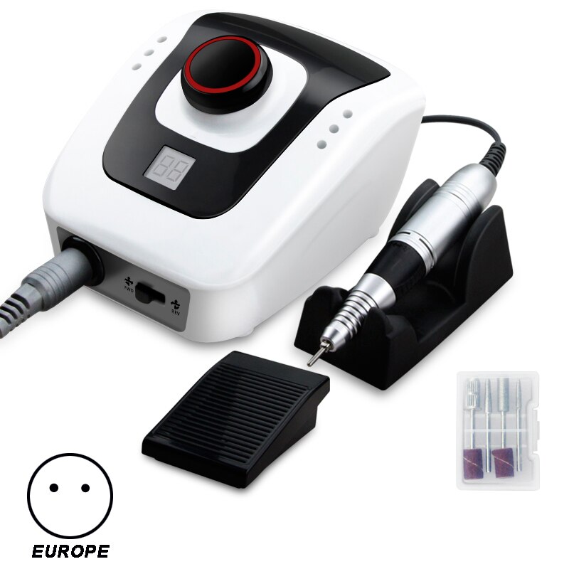 35000 máquina de manicura, taladro eléctrico para uñas, cortadores para manicura, fresadora de uñas, aparatos de manicura, pedicura, equipamiento artístico: 206A white