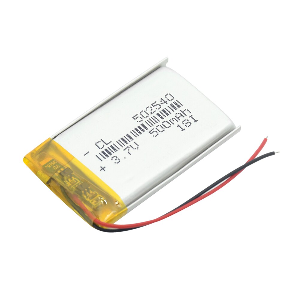 Batería de litio para MP3, MP4, MP5, GPS, PSP, Auriculares Bluetooth medios, batería recargable de litio, 502540, 500 mah, 3,7 V