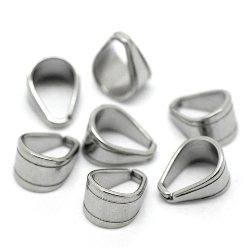 Doreenbeads 304 Rvs Hanger Pinch Borgtocht Sluitingen Hoefijzer Zilver Kleur Diy Maken Sieraden Bevindingen 11Mm X 9Mm, 2 Pcs