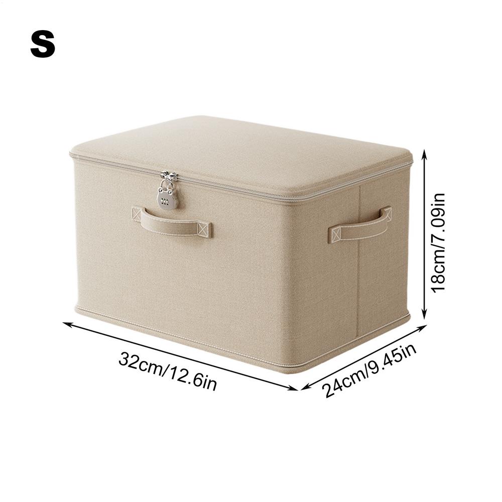 Locking Storage Box Stackable Storage Container Secure with Handle Locking Organizing Bin Washable Shelf Baskets for Home