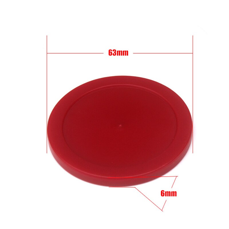 10 Stks/partij 82Mm 63Mm Air Tafel Hockey Pucks Rode Tafel Mini Ijshockey Schijf Luchtvering Accessoires Game bal Sport Gereedschap: 63mm