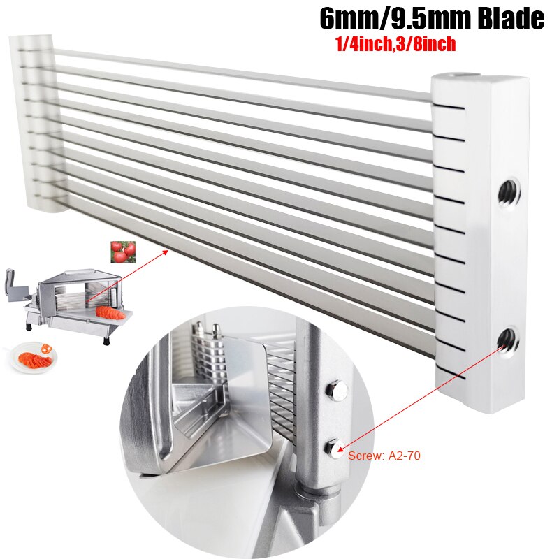Fruit Vegetable Slicer Blade 6mm, 9.5mm 1/4inch, 3/8inch Tomato Slicer Blades Potato Masher Tool Kitchen Accessories