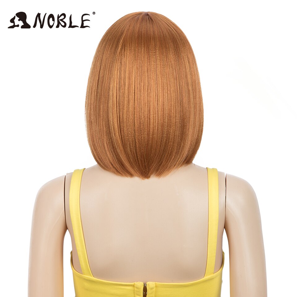 Noble Cosplay Synthetische Lace Front Pruik Korte Bob Straight 12 "Groene Pruik Synthetische Pruik Blonde Pruiken Voor Zwarte Vrouwen cosplay Pruik