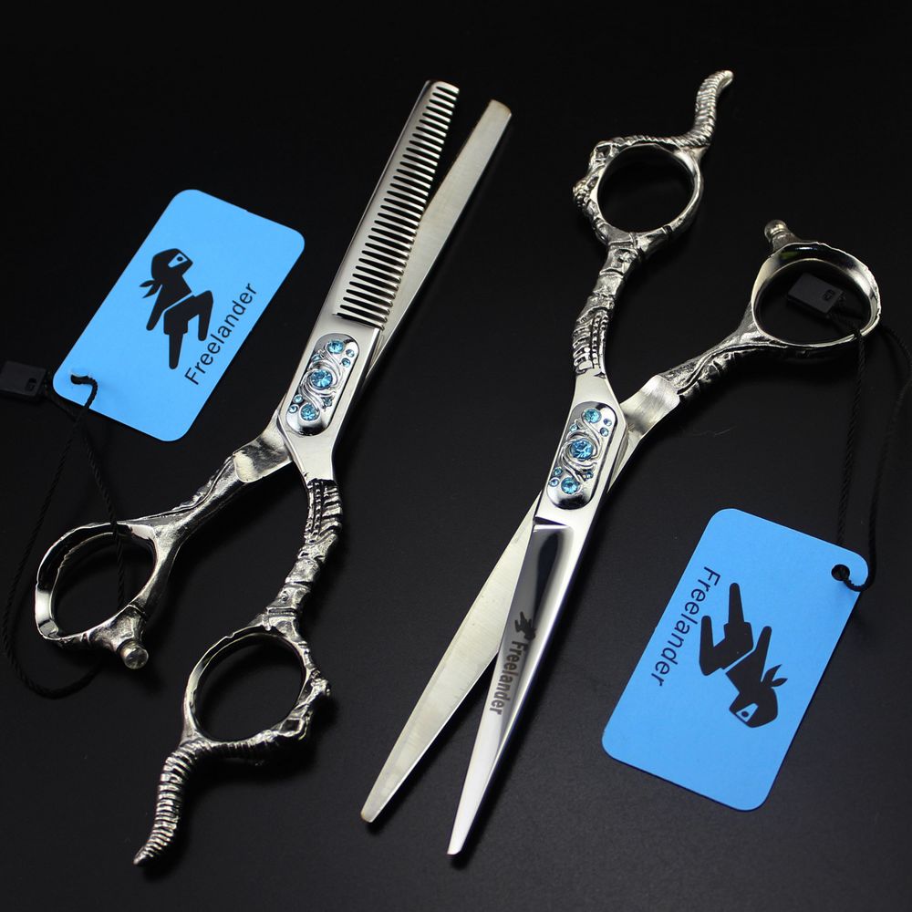 Freelander 6 inch Hair Scissors Hairdressing Scissors Barber Thinning Scissor Hairdresser Haircut Shears: 23CT