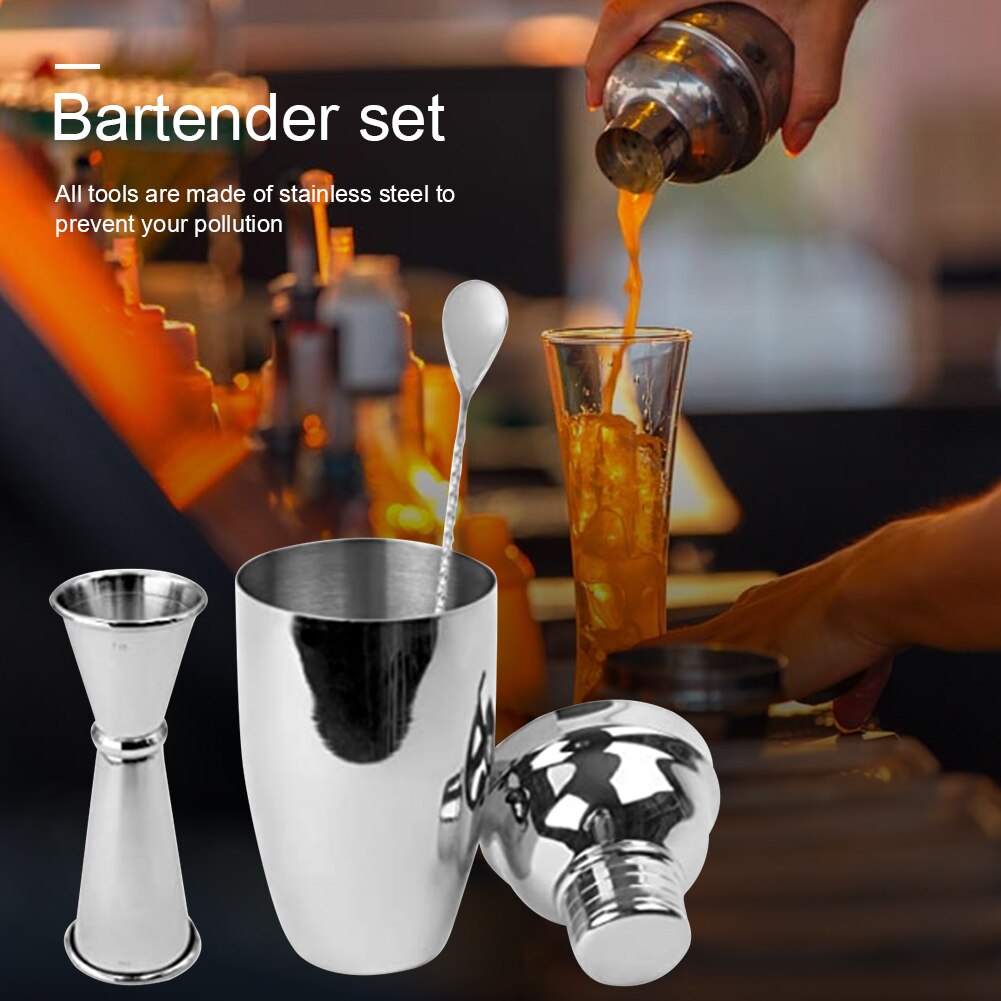 Metal Red Wine Martini Boston Shaker Cocktail Scale Wine Beverage Drinks Mixer for Bartender Drink Party Bar Tool