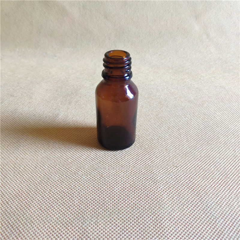 5pcs 20ml Amber Dropper Doseren Flessen DIN 18mm Bruin etherische olie fles cosmetische glazen flacon