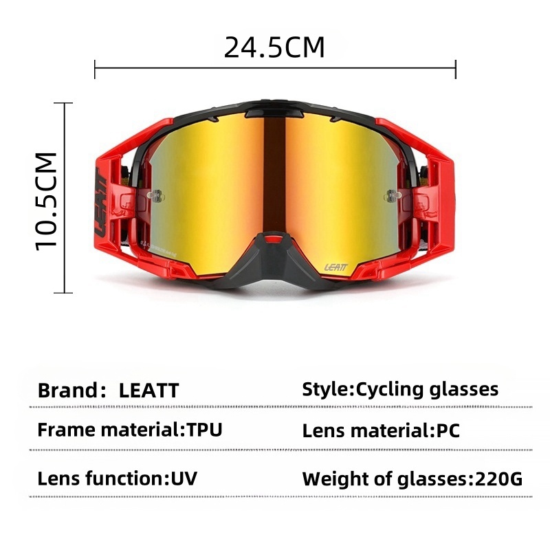 Leatt 6.5 ultra hd anti-dug brille clarity motocross enduro cykling moto dirt bike mtb riding solbriller hd sportsbriller