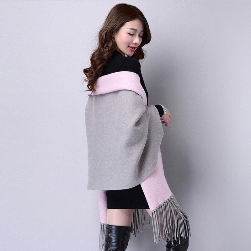 Efterår vinter flagermusærmer strik cardigan kvinder stor størrelse strik sweater cardigan dame jumper frakke