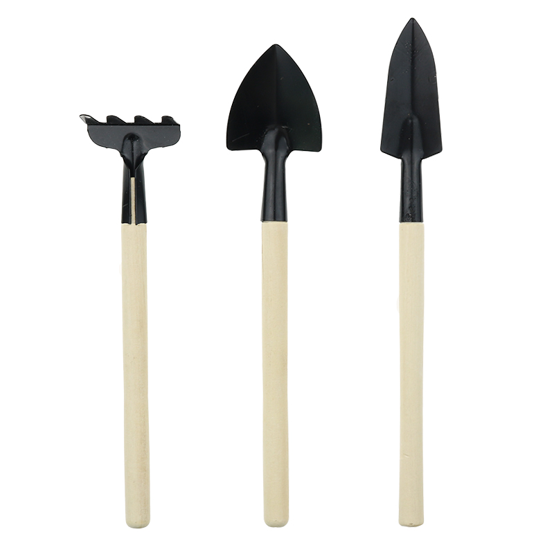 5-teiliges Mini-Gartenwerkzeug-Set Für Pflanzenpflege – Kunststoff, Schwarz, Für Drinnen & Bonsai