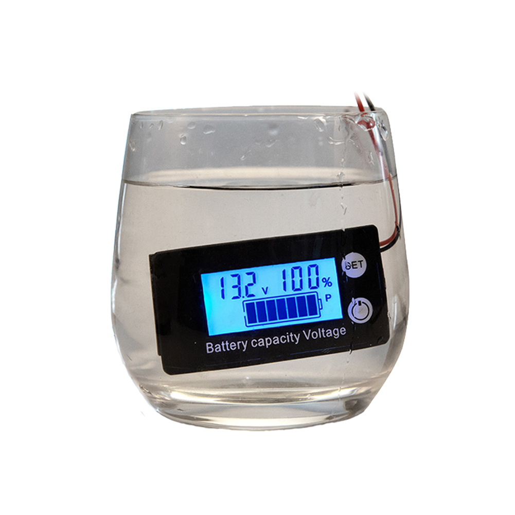 Taidacent 8-100V Waterdichte Dc Batterij Monitor Elektrische Auto Meter Volt Gauge Lithium Lood-Zuur Accu voltage Tester