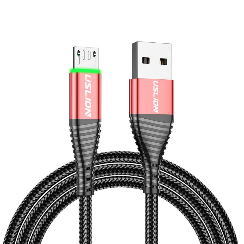 1m 2m Micro USB Cable 3A Fast Charge USB Data Cable For Samsung Xiaomi Redmi Note Tablet Android Mobile Phone USB Charging Cord: Red / 0.5m