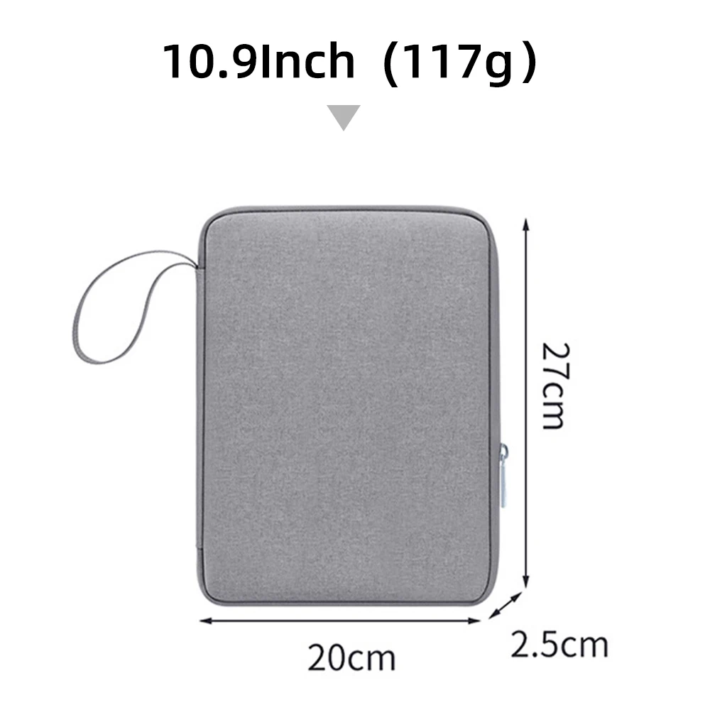 Funda de bolso para tableta de 9-13 pulgadas para 2024 iPad Air 11/13 Pro 11/13 funda de transporte bolsa de viaje protectora
