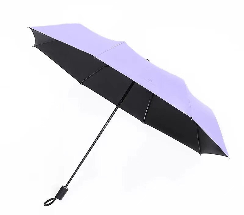 Small Mini Umbrella with Case Light Compact Perfect for Travel Lightweight Portable Parasol Outdoor Sun&Rain Umbrellas: 5 Light purple