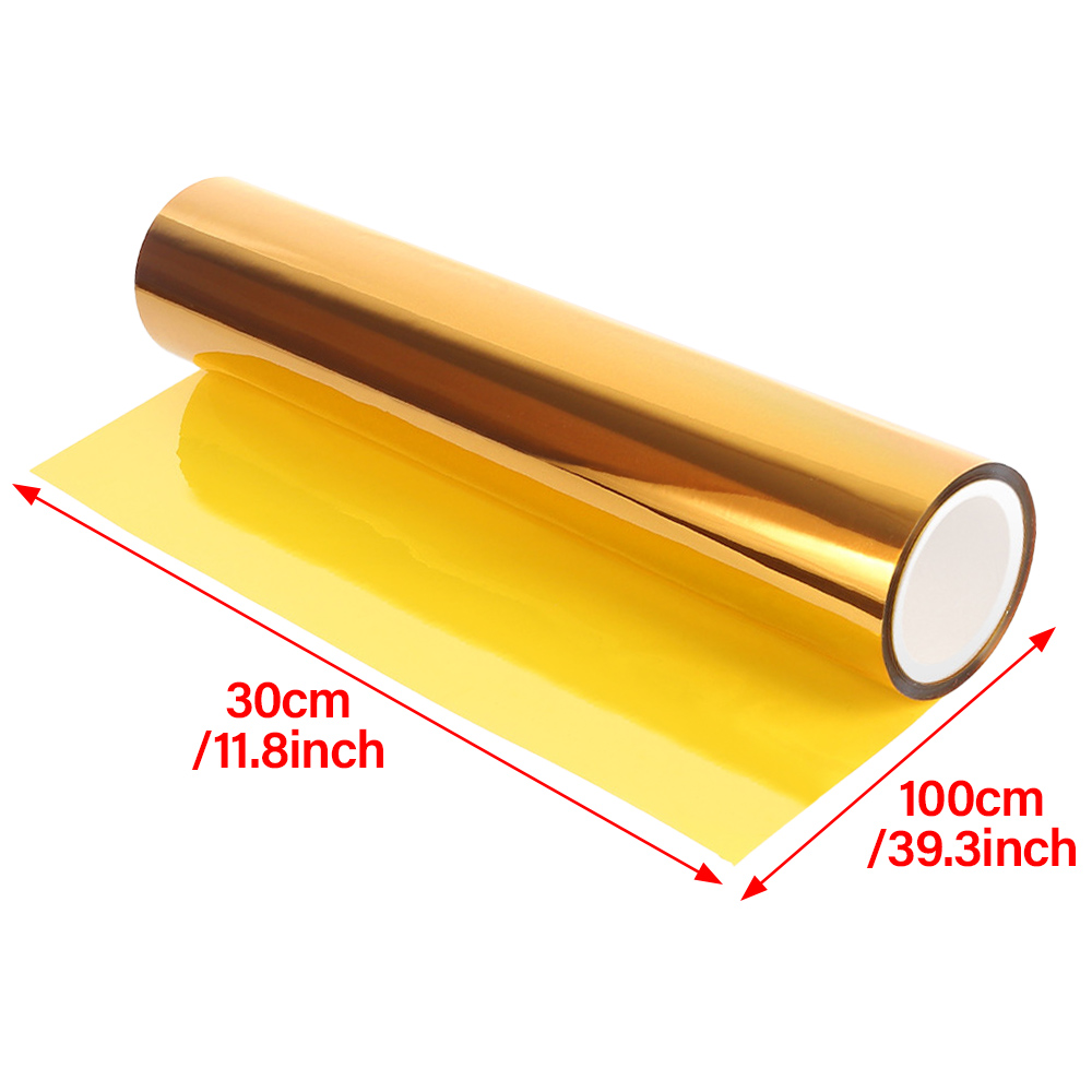 Auto Gelb Transparent Farbwechsel Lampe Film Vinyl Film Lampe Film Aufkleber Blatt Farbwechsel Rauch Matt Hinten Nebel Aufkleber