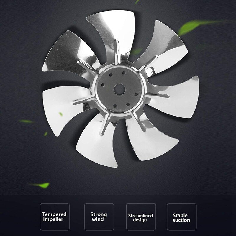 6 Inch 40W 220V High Speed Exhaust Fan Small Ventilator Extractor For Toilet Kitchen Bathroom Hanging Wall Window