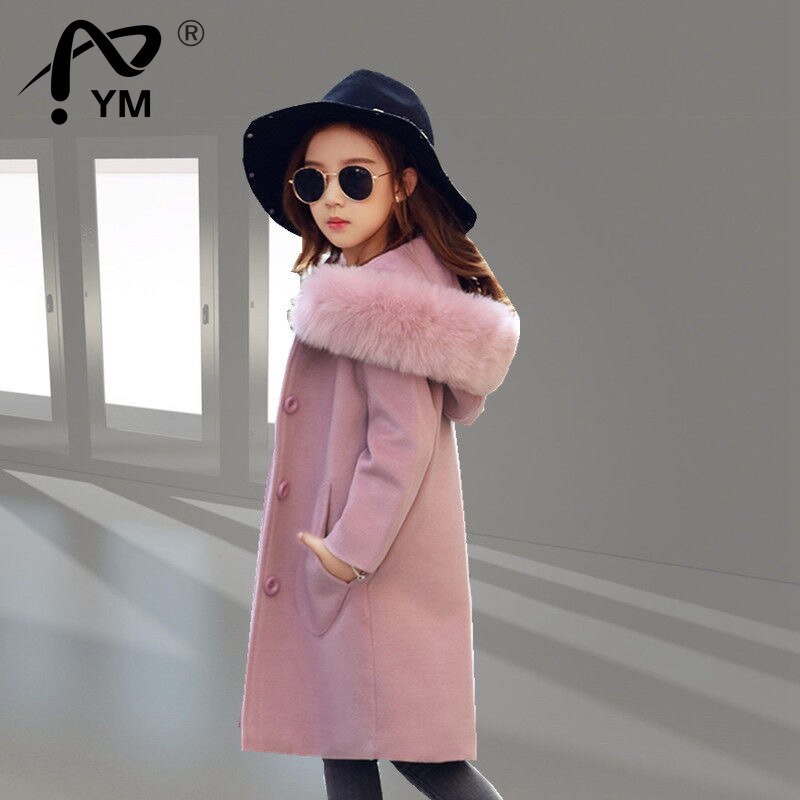 Nuove ragazze giacche invernali sezione lunga abbigliamento con cappuccio giacca a vento abiti primaverili cappotti di lana giacca per bambini capispalla autunno per ragazze