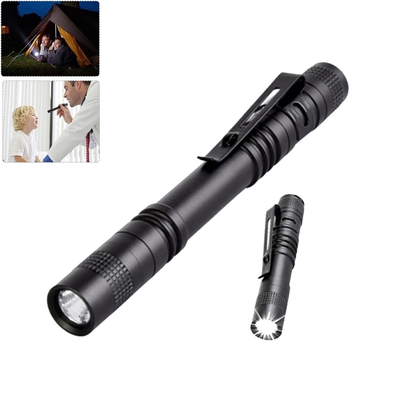 Portable Mini LED Flashlight 1 Switch Mode Walking Light Suitable for Car Maintenance Flashlight Dentist and Lighting Camping