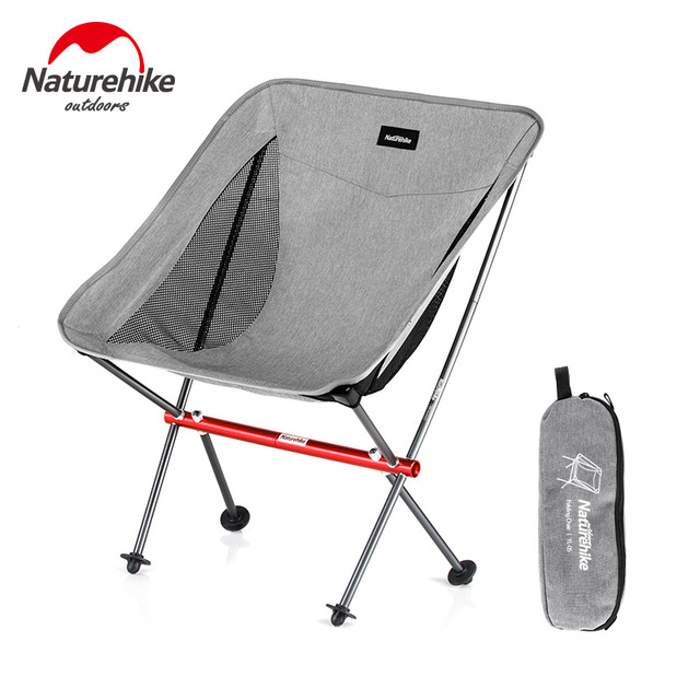 Naturehike outdoor lightweight portable folding beach chair fishing picnic camping chair NH18Y050-Z: GrayChair