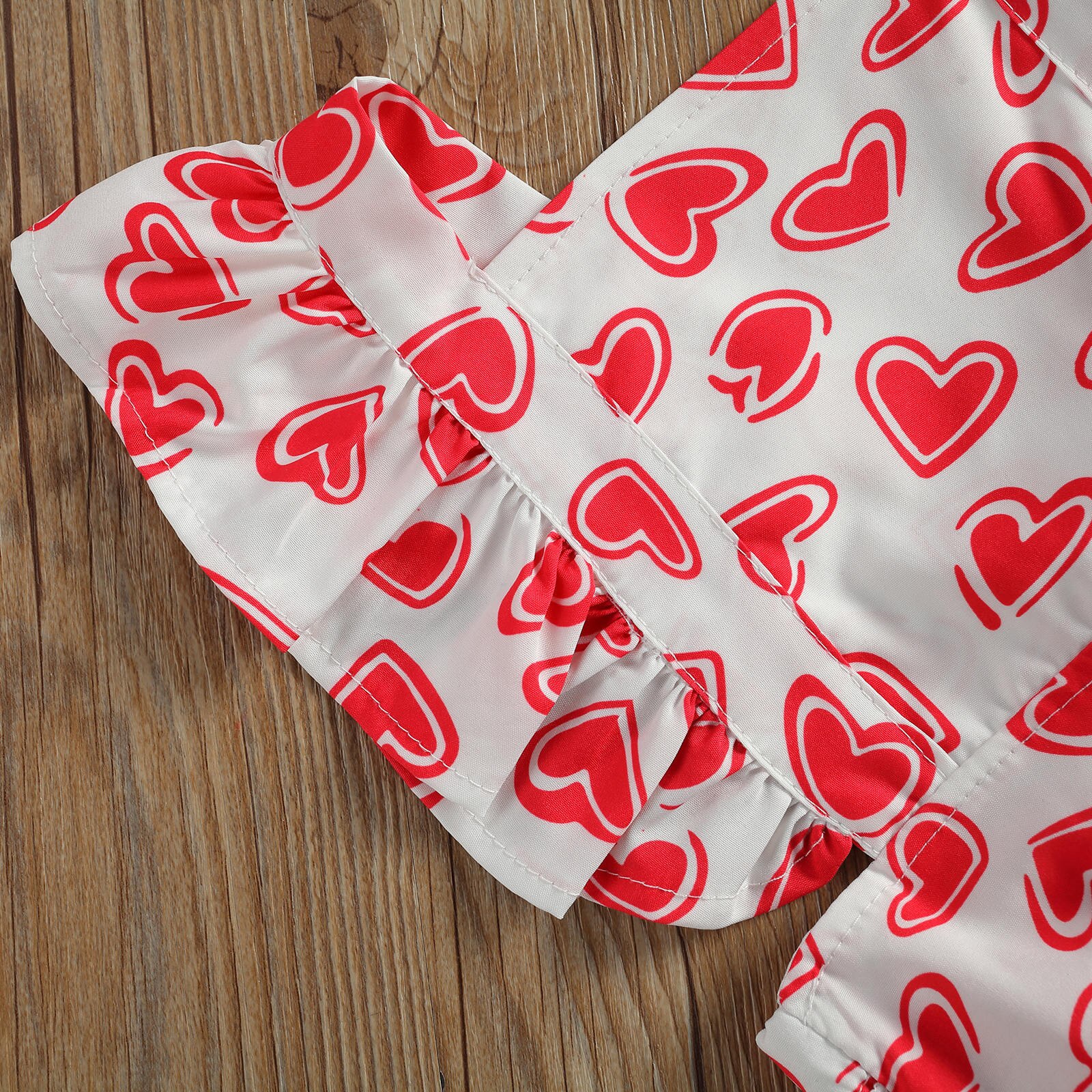 Focusnm dia dos namorados bebê infantil meninas meninos bodysuits uma peça amor coração impressão linda macacões
