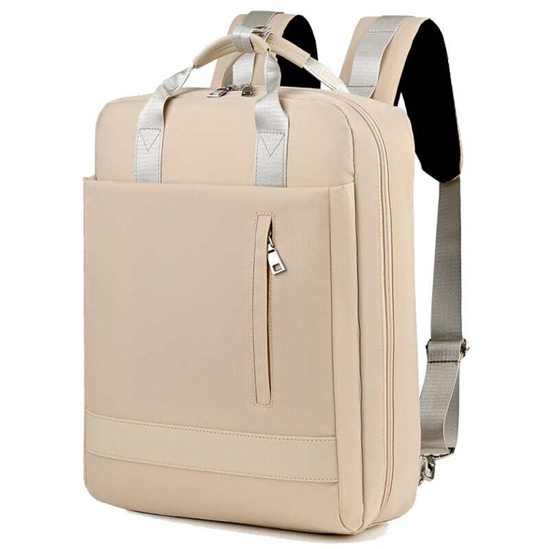 Chuwanglin Anti-diebstahl Tasche Reise Rucksack Große Kapazität Geschäft USB Ladung Männer Laptop Rucksack Hochschule Schüler Schule Tasche L901: Beige