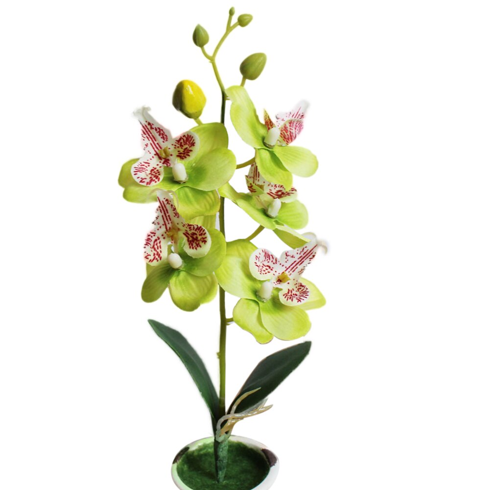 1Pc Kunstmatige Bloem Vlinder Orchidee Tuin Diy Stage Party Thuis Bruiloft Decoratie Home Office Levendige Kleur Kunstbloemen