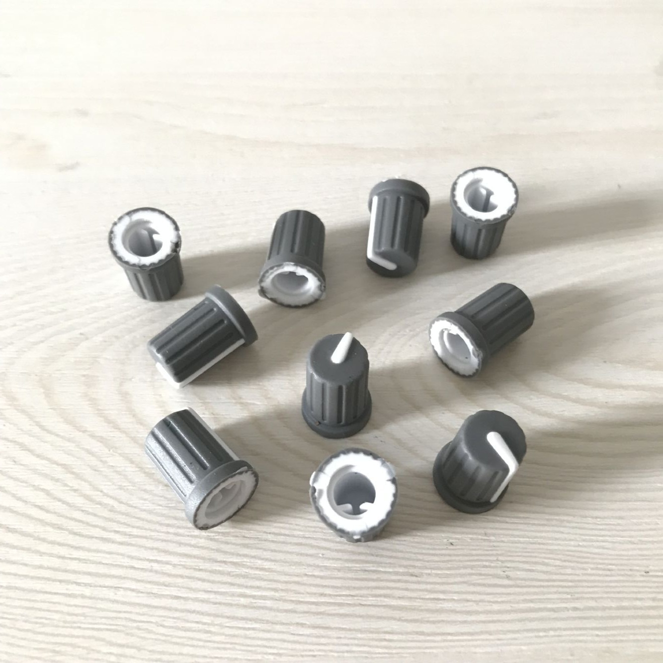 20 stück/lot oem-knopf für pioneer-trim djm -800, , djm -900,  djm -2000 ersatzteil daa -1204, graue farbe