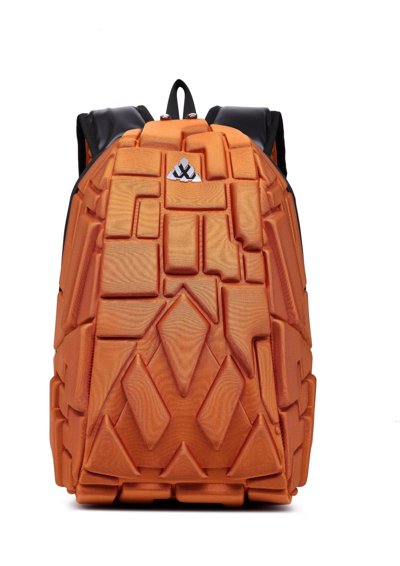 REJS LANGT Casual Rucksack Männer Schule Rucksack Fit 14 Zoll Laptop Tasche Wasserdichte Reise Geometrie Pack Neue Mochila: Orange Backpack / Medium