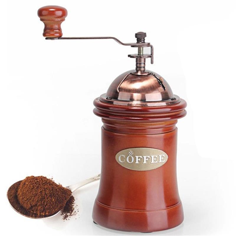 Handleiding Houten Koffiemolen Hand Slijpmachine Retro Stijl Koffieboon Voedsel Peper Mills Vintage Maker Keuken Gereedschap