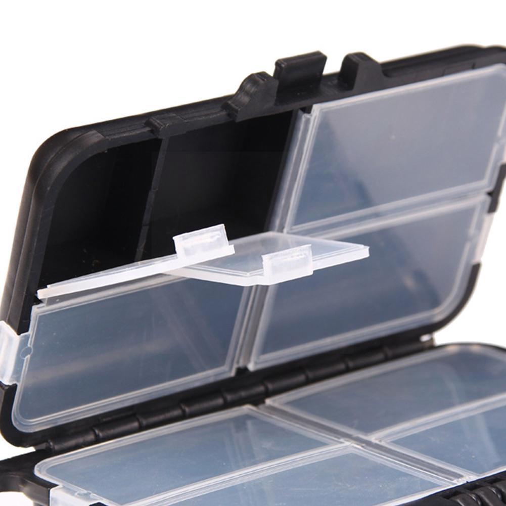 Removable Bait Storage Box Plastic 9 Grid Multi-purpose Outdoor Box Fishing Waterproof Gear Parts Box Gear Accessory Fishin W9R2