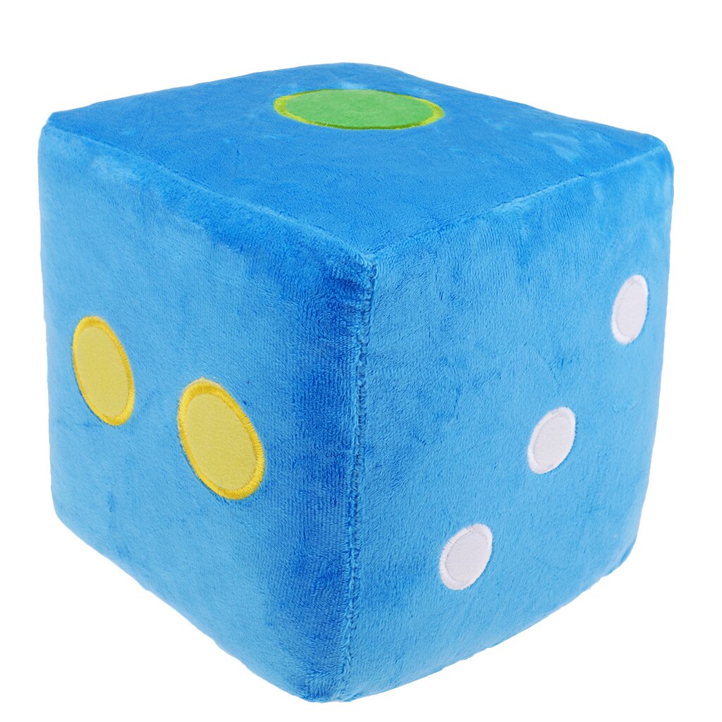 Grands dés en peluche en mousse de 20cm pour jouer, matériel pédagogique, jouet amusant, de fête: A