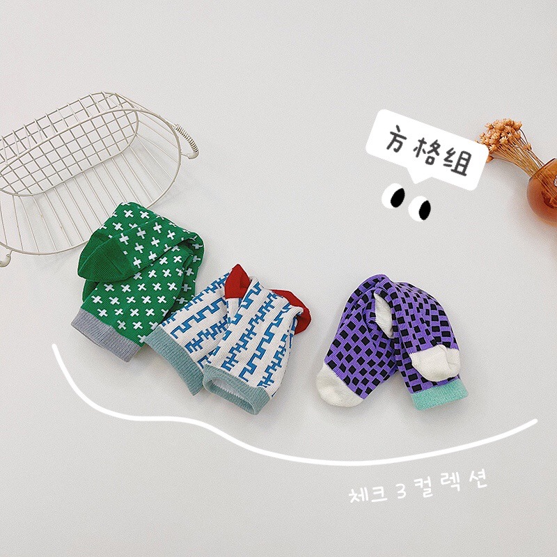 Frühling Herbst 6 Paare freundlicher Socken Koreanische Karikatur Kreuz Leopard drucken Baby Jungen Mädchen Baumwolle Sport Socken für 1-9Jahre freundlicher