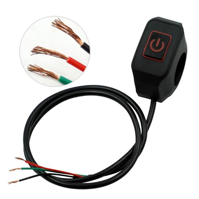 Bouton interrupteur de guidon pour moto, 22mm, 7/8 '', pour étoile électrique