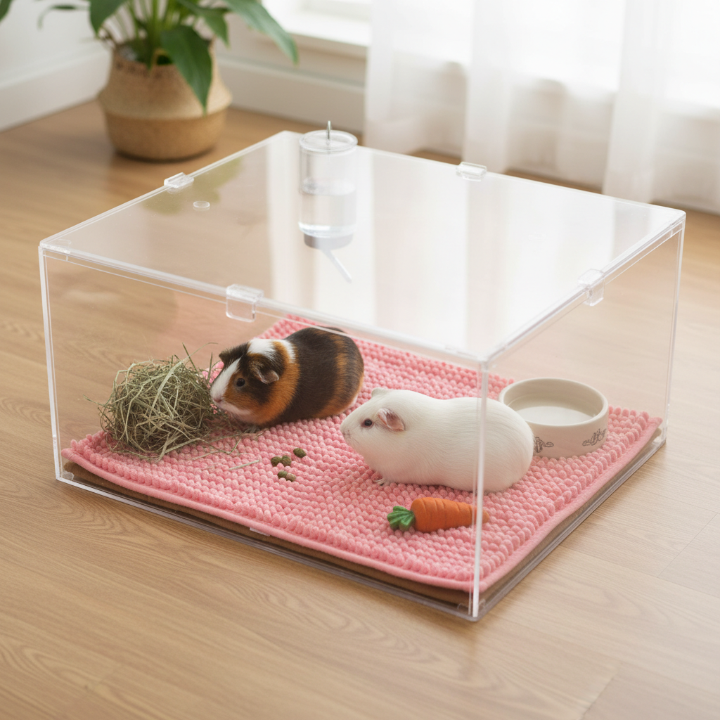 2 Stück, geeignet für kleine Tiere, Meerschweinchen, Käfigeinlagen, waschbare Haustierunterlagen, wiederverwendbare Haustierunterlagen gefüllt mit Wolle