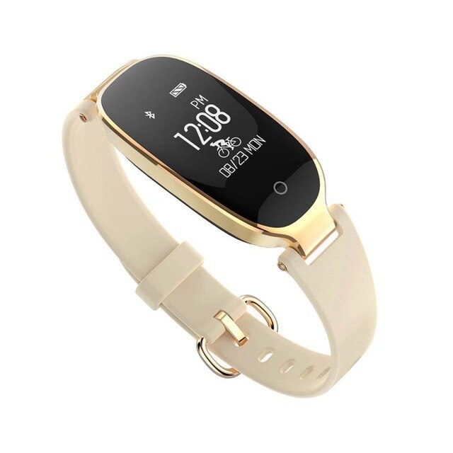 B79 Female Smart Bracelet Fitness Tracker PPG ECG Blood Pressure Double Heart Rate Sleep Monitoring Call Reminder PK S3 S3pro: S3 Gold